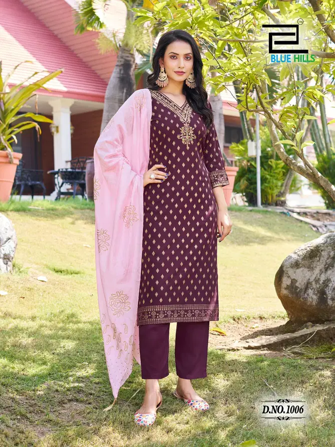 Lakshmi By Blue Hills Rayon Kurti With Bottom Dupatta Orders In India